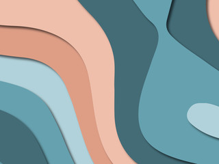 3D abstract paper art style, design layout for business presentations, flyers, posters, prints, decoration, cards, brochure cover.