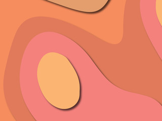 3D abstract paper art style, design layout for business presentations, flyers, posters, prints, decoration, cards, brochure cover.