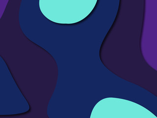 3D abstract paper art style, design layout for business presentations, flyers, posters, prints, decoration, cards, brochure cover.