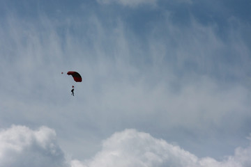 paraglider in the sky