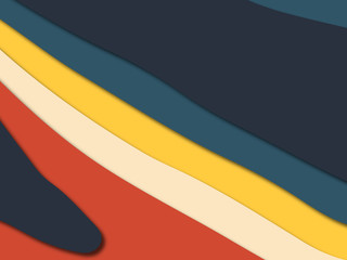 3D abstract paper art style, design layout for business presentations, flyers, posters, prints, decoration, cards, brochure cover.