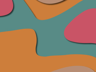 3D abstract paper art style, design layout for business presentations, flyers, posters, prints, decoration, cards, brochure cover.