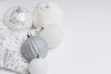 Festive glitter christmas balls decorations
