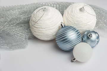 Festive glitter christmas balls decorations