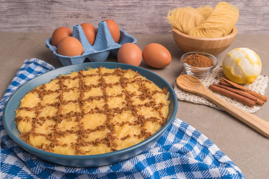 Aletria is a classic Portuguese vermicelli pudding and this is a traditionally served at Christmas time. This is one of the favourites pudding from Portugal.