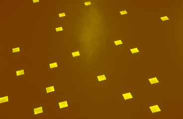 Brown plate with yellow lights  design background