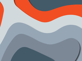 3D abstract paper art style, design layout for business presentations, flyers, posters, prints, decoration, cards, brochure cover.