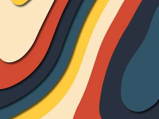 3D abstract paper art style, design layout for business presentations, flyers, posters, prints, decoration, cards, brochure cover.