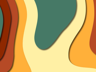 3D abstract paper art style, design layout for business presentations, flyers, posters, prints, decoration, cards, brochure cover.