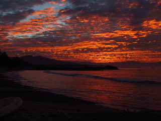 sunrise over the sea