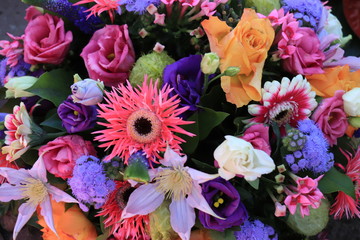 Colorful wedding flowers