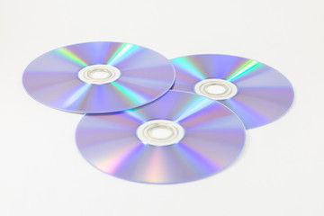 CD on white background