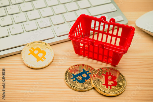 Bitcoin Accepted Here In Online Shopping Or E Commerce Concept Shop - 