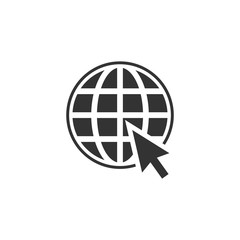 Internet world vector