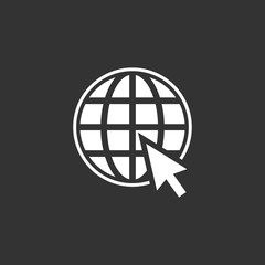 Internet world vector