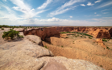 Fototapeta na wymiar Junction Overlook in Canyon de Chelly National Monument, Navajo Nation, Arizona, USA