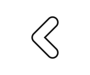 Obraz premium Left vector icon