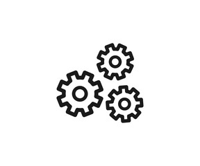 Gears Settings vector