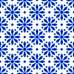 flower blue pattern