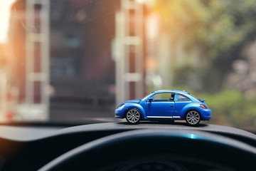 Fototapeta na wymiar small toy vehicle car