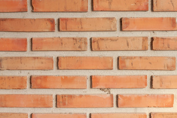 Obraz premium Vintage red brick wall for home in countryside.