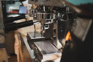 coffee machine in cafe