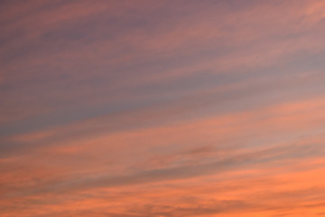 colorful cloud above dramatic dusk sky