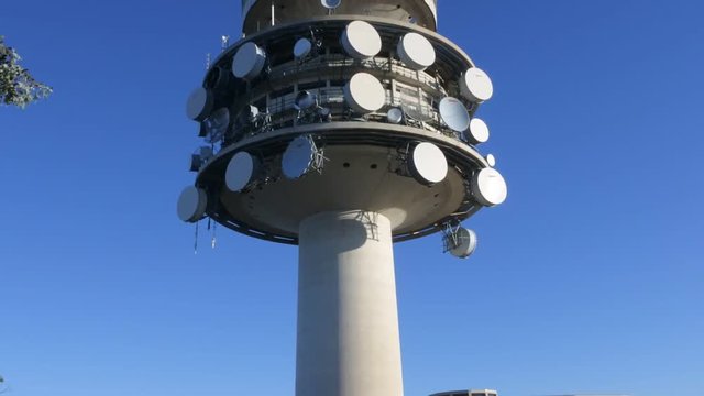 :Telstra Tower a telecommunications tower and lookout that is situated above the summit of Black Mountain in Australia's capital city of Canberra.