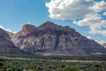 Bridge Mountain In ShadowRed Rock Canyon National Conservation Area Park Preserve outside Las Vegas, Nevada, United States