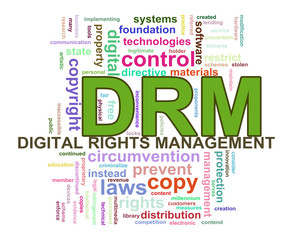 Wordcloud drm digital rights management