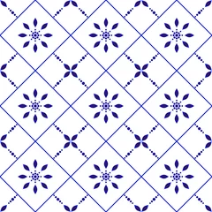 Garden poster Portugal ceramic tiles cute tile pattern