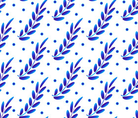 floral leaves pattern