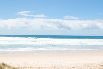 tropical beach and sea blue sky and turquoise blue water