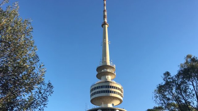 :Telstra Tower a telecommunications tower and lookout that is situated above the summit of Black Mountain in Australia's capital city of Canberra.