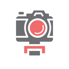 Video blogger equipment icon on white background for graphic and web design, Modern simple vector sign. Internet concept. Trendy symbol for website design web button or mobile app