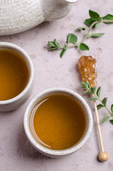 Traditional green herbal tea