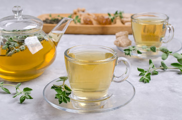Traditional green herbal tea
