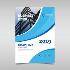 Modern business flyer design template