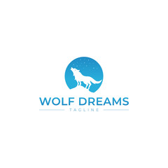 sky star wolf logo
