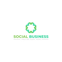 social people business logo