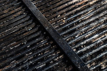 Schmutziger Grillrost