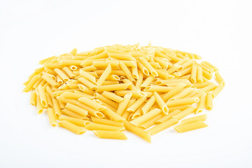 Beveled tube pasta spaghetti