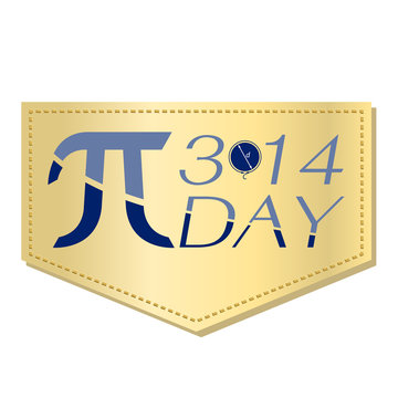 Pi Day symbol decolation banner.