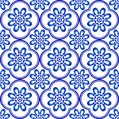 flower tile pattern