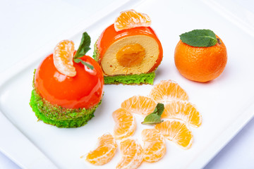 Mandarin dessert plate