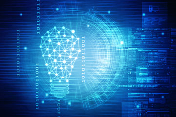 bulb future technology, innovation background, creative idea concept 