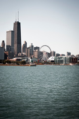 Chicago's Navy Pier and the ferris wheel