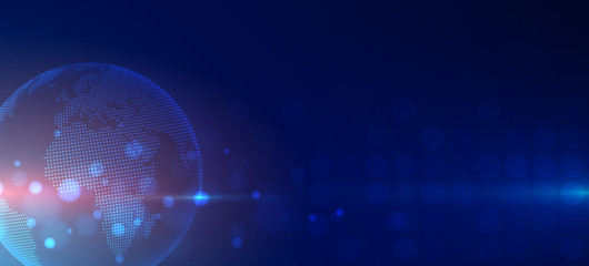 Futuristic technology background Business and development direction. Digital World