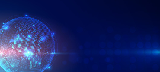 Business concept of Global network connection