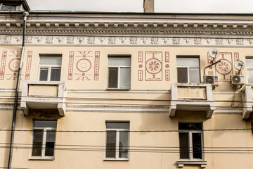 the facade of the house, decoration